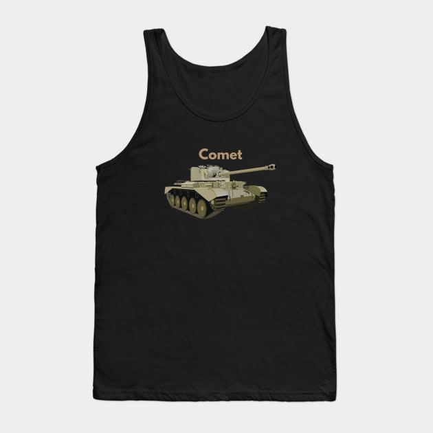 Comet WW2 British Tank Tank Top by NorseTech